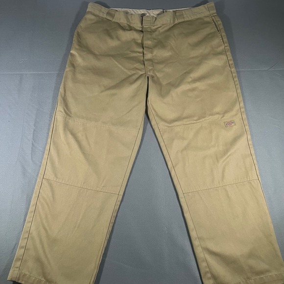 Dickies Other - Dickies Mens 44x32 Khaki Double Knee Loose Fit Work Pants Trousers